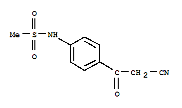 Methanesulfonamide,N-[4-(2-cyanoacetyl)phenyl]-  