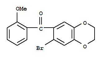 Methanone,(7-bromo-2,3-dihydro-1,4-benzodioxin-6-yl)(2-methoxyphenyl)-