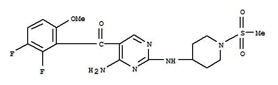 [4-Amino-2-[(1-methylsulfonylpiperidin-4-yl)amino]...
