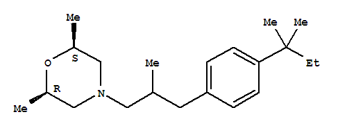 Morpholine,4-[3-[4-(1,1-dimethylpropyl)phenyl]-2-methylpropyl]-2,6-dimethyl-, (2R,6S)-rel-