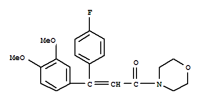 Morpholine,4-[3-(3,4-dimethoxyphenyl)-3-(4- fluorophenyl)-1-oxo-2-propenyl]-