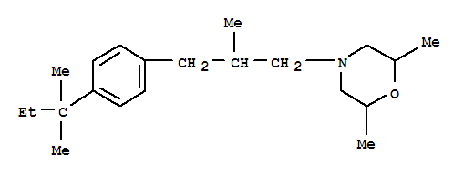 Morpholine,4-[3-[4-(1,1-dimethylpropyl)phenyl]-2-methylpropyl]-2,6-dimethyl-