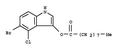 (5-bromo-4-chloro-1H-indol-3-yl) nonanoate