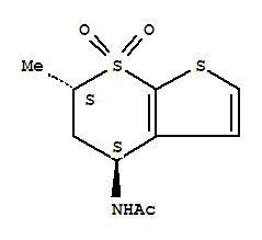 N-(6-methyl-7,7-dioxo-5,6-dihydro-4H-thieno[2,3-b]thiopyran-4-yl)acetamide