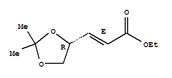 2-Propenoic acid,3-[(4R)-2,2-dimethyl-1,3-dioxolan-4-yl]-, ethyl ester, (2E)-