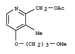 2-Pyridinemethanol,4-(3-methoxypropoxy)-3-methyl-, 2-acetate