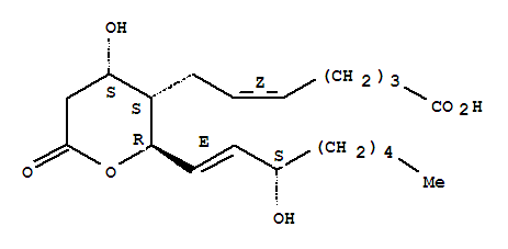 5-Heptenoic acid,7-[(2R,3S,4S)-tetrahydro-4-hydroxy-2-[(1E,3S)-3-hydroxy-1-octen-1-yl]-6-oxo-2H-pyran-3-yl]-,(5Z)-