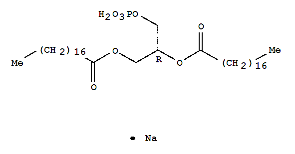 Octadecanoicacid, 1,1'-(1R)-1-[(phosphonooxy)methyl]-1,2-ethanediyl ester, sodium salt(1:1)