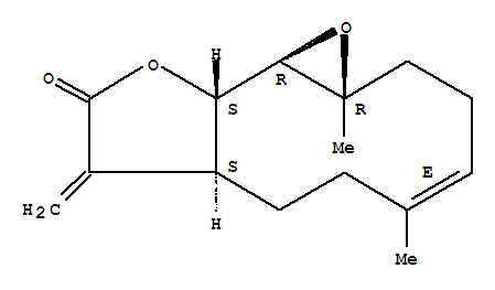 Oxireno[9,10]cyclodeca[1,2-b]furan-9(1aH)-one,2,3,6,7,7a,8,10a,10b-octahydro-1a,5-dimethyl-8-methylene-,(1aR,4E,7aS,10aS,10bR)-