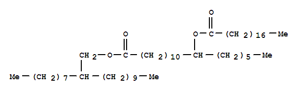 Octadecanoic acid,12-[(1-oxooctadecyl)oxy]-, 2-octyldodecyl ester