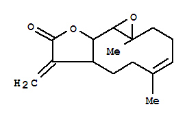 Oxireno[9,10]cyclodeca[1,2-b]furan-9(1aH)-one,2,3,6,7,7a,8,10a,10b-octahydro-1a,5-dimethyl-8-methylene-