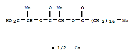 Octadecanoic acid,2-(1-carboxyethoxy)-1-methyl-2-oxoethyl ester, calcium salt (2:1)