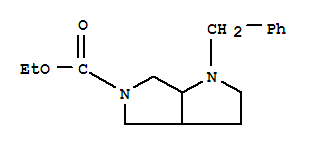 ethyl 1-benzylhexahydropyrrolo[3,4-b]pyrrole-5(1H)-carboxylate（132414-78-9）  