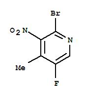 Pyridine,2-bromo-5-fluoro-4-methyl-3-nitro-
