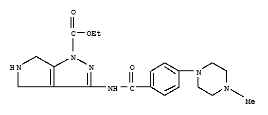 ethyl 3-[[4-(4-methylpiperazin-1-yl)benzoyl]amino]-5,6-dihydro-4H-pyrrolo[3,4-c]pyrazole-1-carboxylate