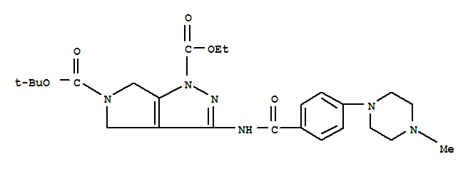 5-O-tert-butyl 1-O-ethyl 3-[[4-(4-methylpiperazin-1-yl)benzoyl]amino]-4,6-dihydropyrrolo[3,4-c]pyrazole-1,5-dicarboxylate