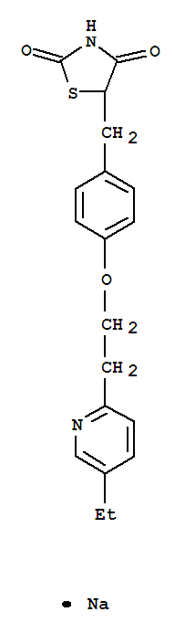 5-[4-[2-(5-Ethyl-2-pyridyl)ethoxy]benzyl]-2,4-thiazolidinedione  