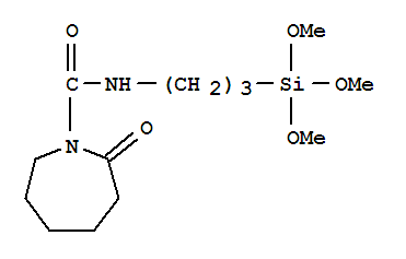 N-[1-Oxo-5-(trimethoxysilyl)-2-azapentyl]caprolactam  