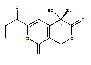 (s)-4-ethyl-4-hydroxy-7,8-dihydro-1h-pyrano[3,4-f]indolizine-3,6,10(4h)-trione CAS:110351-94-5  