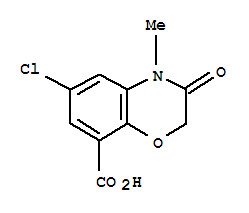 2H-1,4-Benzoxazine-8-carboxylicacid, 6-chloro-3,4-dihydro-4-methyl-3-oxo-