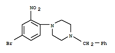 3-NITRO-4-(4-BENZYL-1-PIPERAZINO)BROMOBENZENE