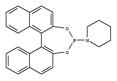 (s)-(+)-(3,5-二氧杂-4-磷杂环庚二烯并[2,1-a:3,4-a']二萘-4-基)哌啶