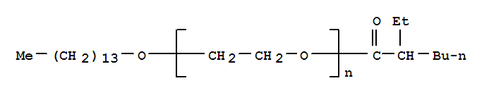 Poly(oxy-1,2-ethanediyl),a-(2-ethyl-1-oxohexyl)-w-(tetradecyloxy)- (9CI)