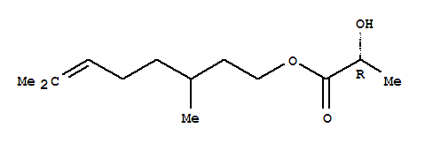 Propanoicacid, 2-hydroxy-, 3,7-dimethyl-6-octen-1-yl ester, (2R)-