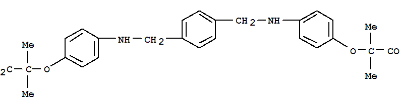 Propanoic acid,2,2'-[1,4-phenylenebis(methyleneimino-4,1-phenyleneoxy)]bis[2-methyl-