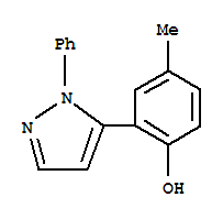 Phenol,4-methyl-2-(1-phenyl-1H-pyrazol-5-yl)-