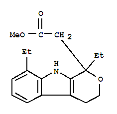 Pyrano[3,4-b]indole-1-aceticacid, 1,8-diethyl-1,3,4,9-tetrahydro-, methyl ester