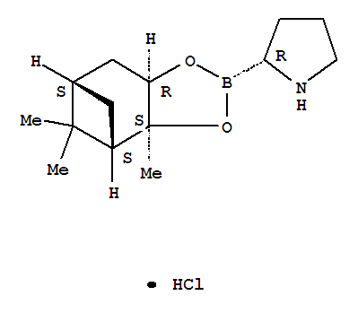 Pyrrolidine,2-[(3aS,4S,6S,7aR)-hexahydro-3a,5,5-trimethyl-4,6-methano-1,3,2-benzodioxaborol-2-yl]-,hydrochloride (1:1), (2R)-