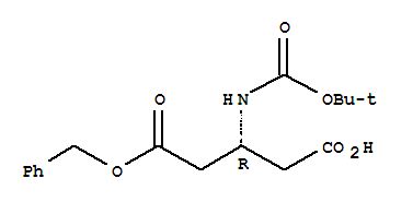 Pentanedioic acid,3-[[(1,1-dimethylethoxy)carbonyl]amino]-, 1-(phenylmethyl) ester, (3R)-