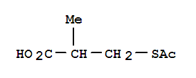 Propanoic acid,3-(acetylthio)-2-methyl-