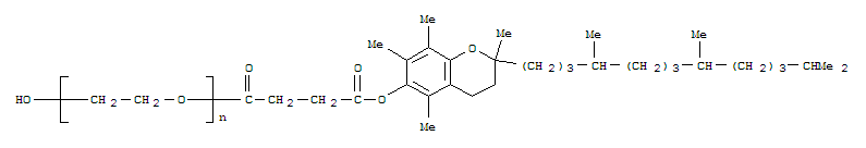 Poly(oxy-1,2-ethanediyl),a-[4-[[(2R)-3,4-dihydro-2,5,7,8-tetramethyl-2-[(4R,8R)-4,8,12-trimethyltridecyl]-2H-1-benzopyran-6-yl]oxy]-1,4-dioxobutyl]-w-hydroxy-