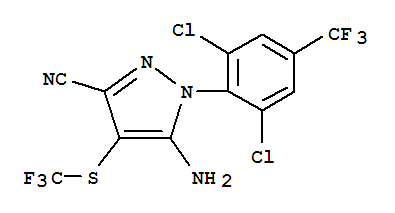 5-amino-1-[2,6-dichloro-4-(trifluoromethyl)phenyl]-4-(trifluoromethylsulfanyl)pyrazole-3-carbonitrile