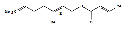 2-Butenoic acid,(2E)-3,7-dimethyl-2,6-octadien-1-yl ester