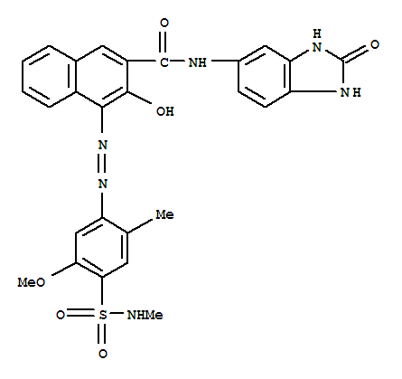 2-Naphthalenecarboxamide,N-(2,3-dihydro-2-oxo-1H-benzimidazol-5-yl)-3-hydroxy-4-[2-[5-methoxy-2-methyl-4-[(methylamino)sulfonyl]phenyl]diazenyl]-