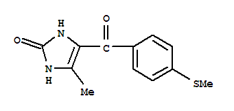 2H-Imidazol-2-one,1,3-dihydro-4-methyl-5-[4-(methylthio)benzoyl]-