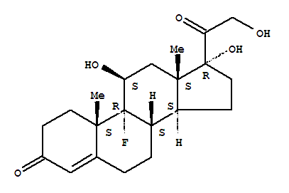 Pregn-4-ene-3,20-dione,9-fluoro-11,17,21-trihydroxy-, (11b)-