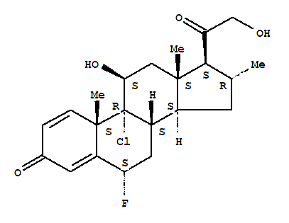 Pregna-1,4-diene-3,20-dione,9-chloro-6-fluoro-11,21-dihydroxy-16-methyl-, (6a,11b,16a)-