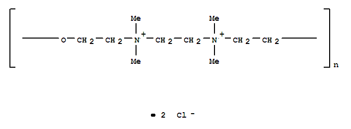 Poly[oxy-1,2-ethanediyl(dimethyliminio)-1,2-ethanediyl(dimethyliminio)-1,2-ethanediylchloride (1:2)]