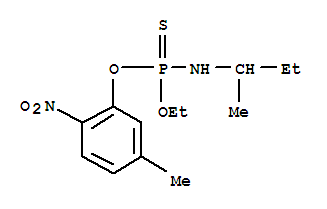 Phosphoramidothioicacid, N-(1-methylpropyl)-, O-ethyl O-(5-methyl-2-nitrophenyl) ester