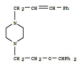 Piperazine,1-[2-(diphenylmethoxy)ethyl]-4-(3-phenyl-2-propen-1-yl)-