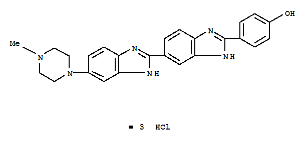 Phenol,4-[6-(4-methyl-1-piperazinyl)[2,6'-bi-1H-benzimidazol]-2'-yl]-, hydrochloride(1:3)