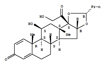 Pregna-1,4-diene-3,20-dione,16,17-[(1R)-butylidenebis(oxy)]-11,21-dihydroxy-, (11b,16a)-