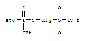 Phosphorodithioic acid,S-[[(1,1-dimethylethyl)sulfonyl]methyl] O,O-diethyl ester