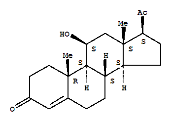 Pregn-4-ene-3,20-dione,11-hydroxy-, (11b)-