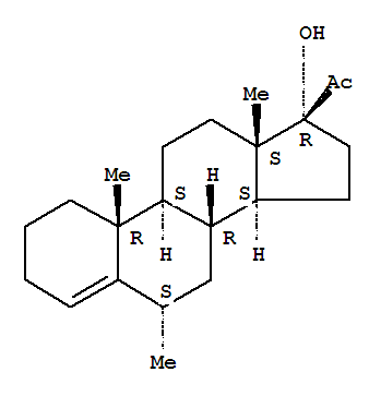 Pregn-4-en-20-one,17-hydroxy-6-methyl-, (6a)-
