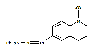 6-Quinolinecarboxaldehyde,1,2,3,4-tetrahydro-1-phenyl-, 2,2-diphenylhydrazone